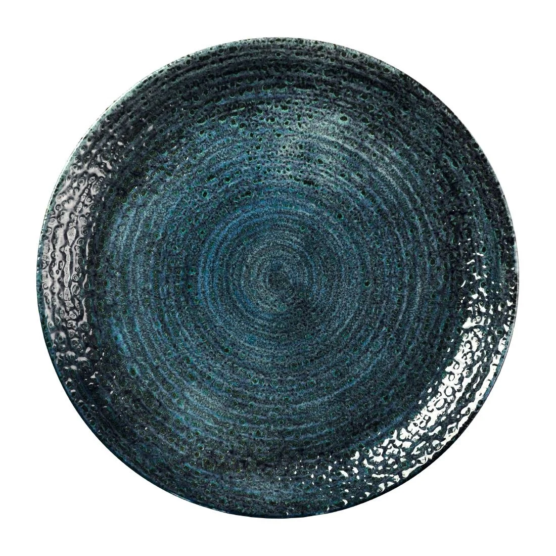 Churchill Homespun Chroma Blue Coupe Plates 288mm (12 Pack)