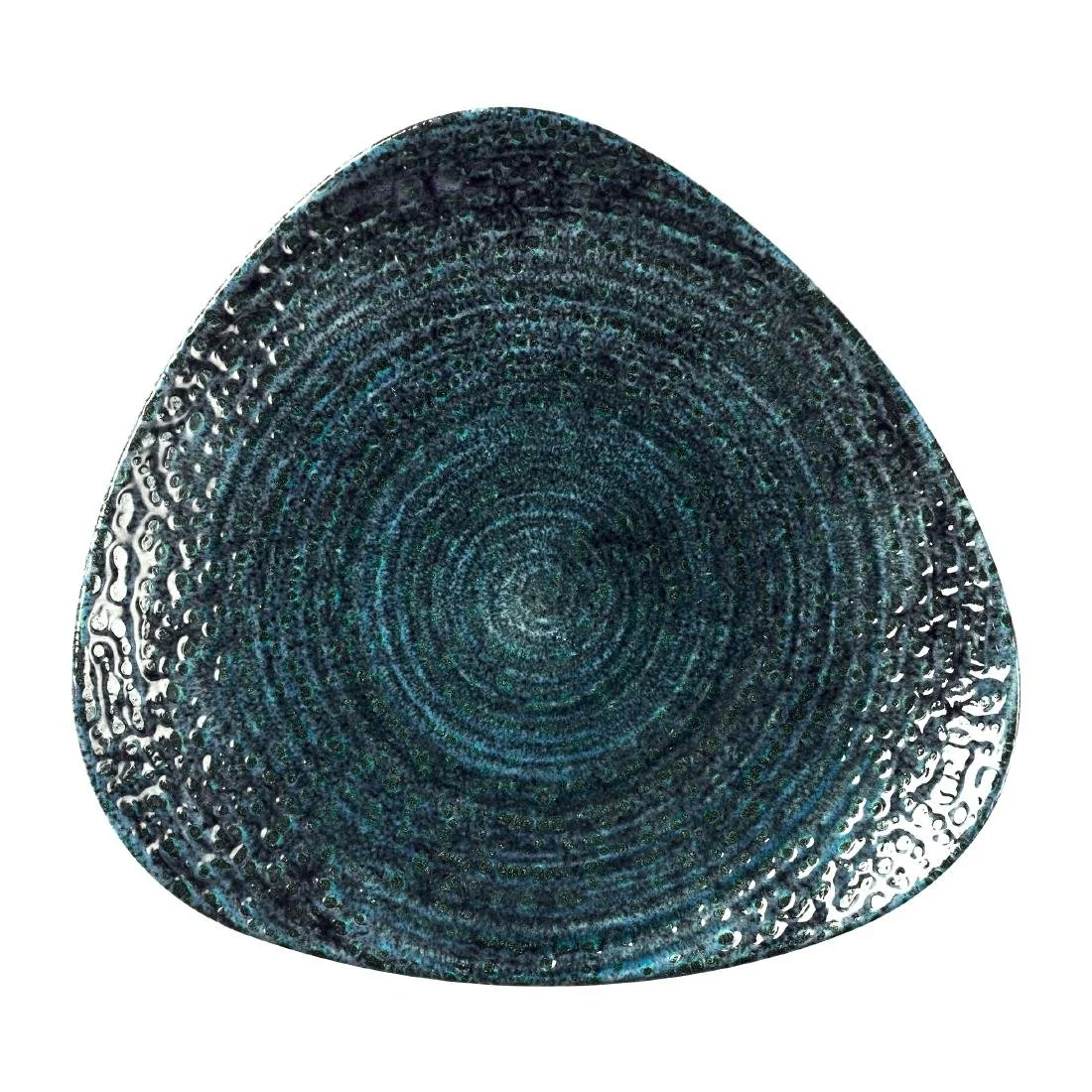 Churchill Homespun Chroma Blue Triangle Plates 265mm (12 Pack)