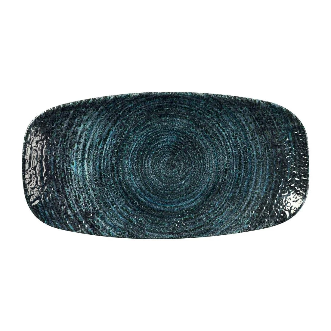 Churchill Homespun Chroma Blue Chefs' Oblong Plates 298mm (12 Pack)