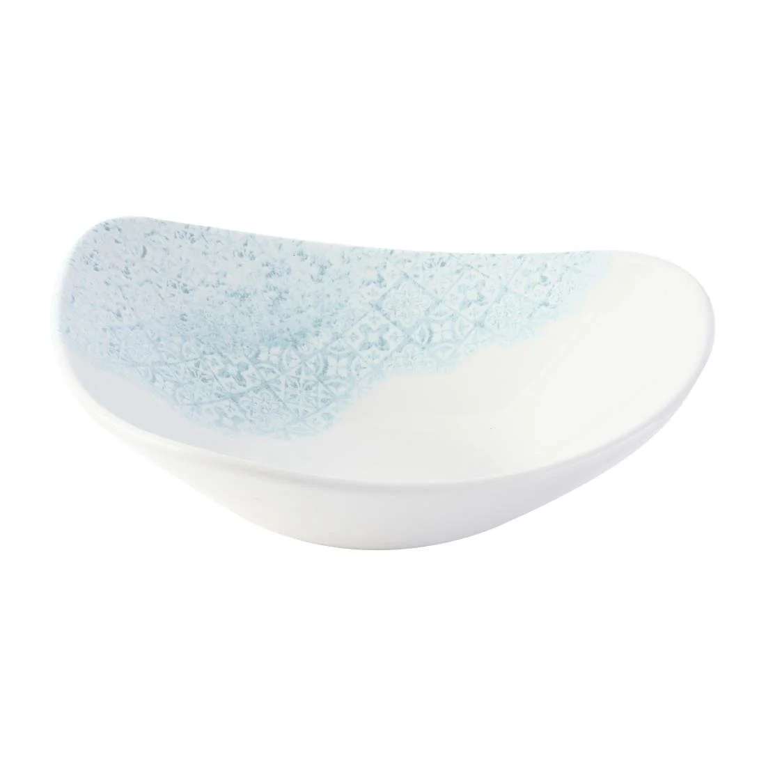 Churchill Vintage Prints Med Tiles Aquamarine Triangle Bowls 185mm (12 Pack) - Image 3