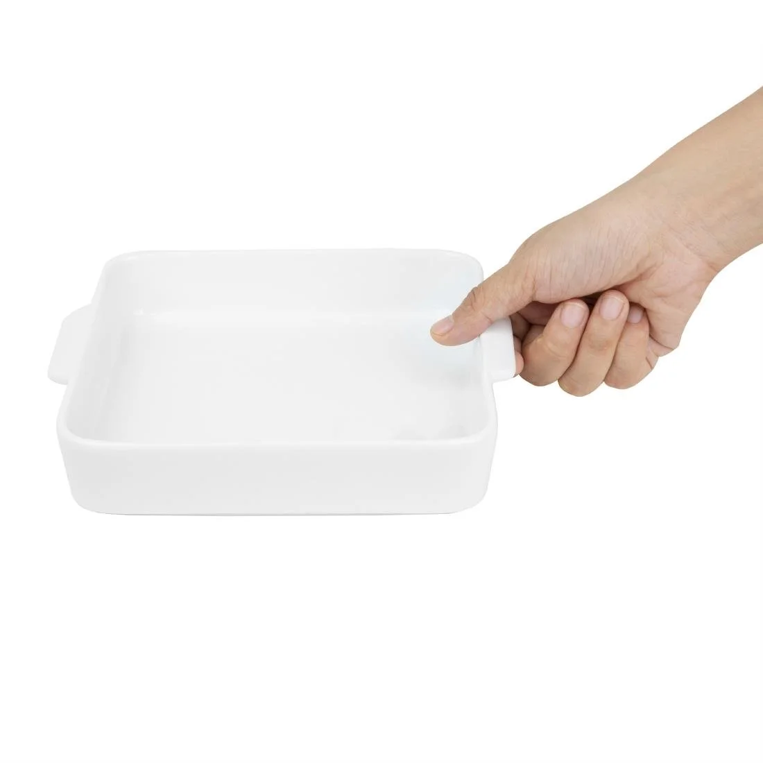 Olympia Whiteware Square Eared Roaster 200x180x40mm (3 Pack) - Image 6