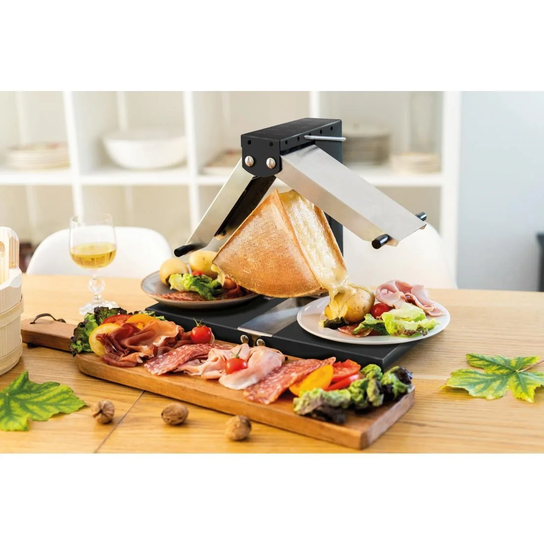 Louis Tellier Breziere Raclette Cheese Melter Black - Image 2