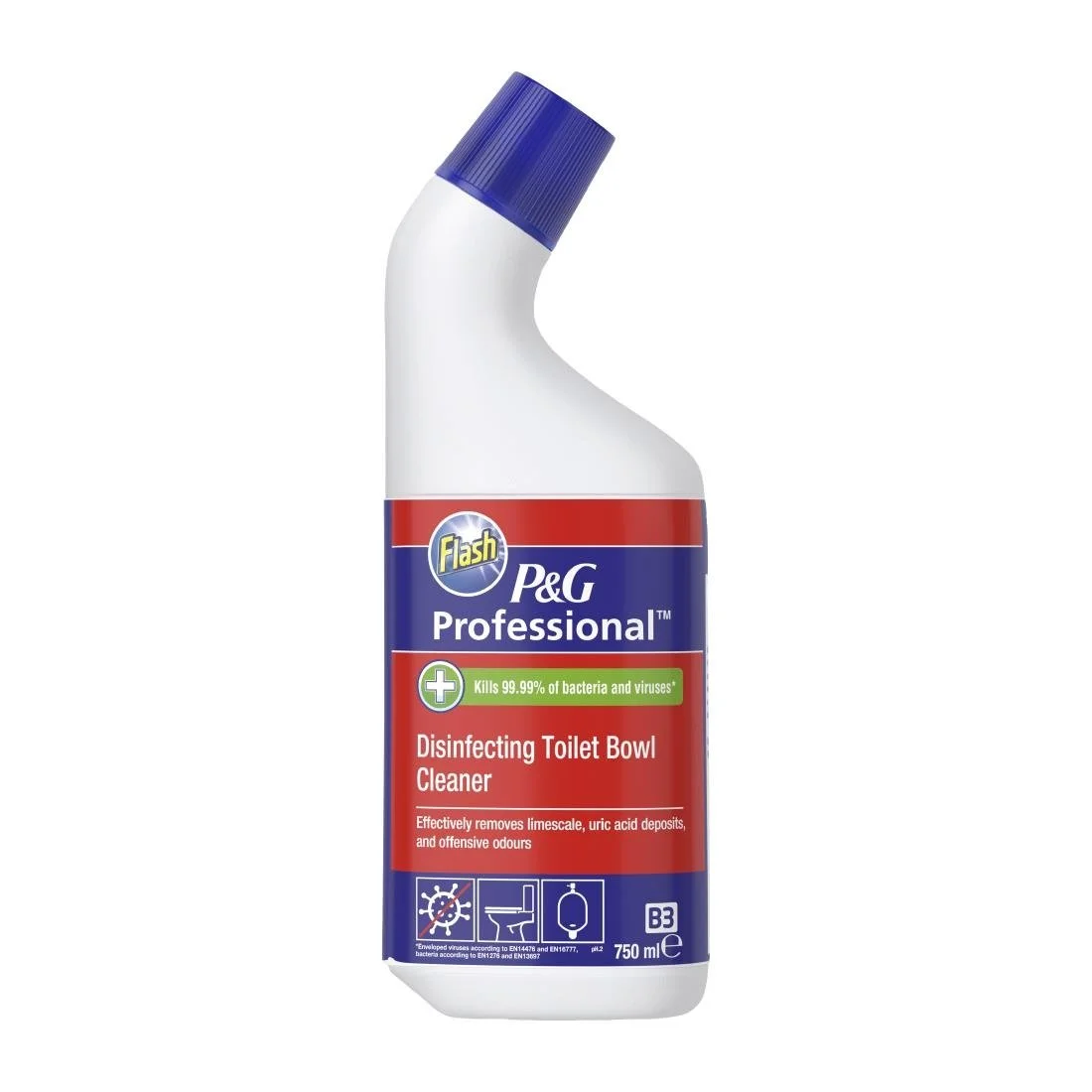 Flash Professional Heavy Duty Toilet Cleaner 750ml (12 Pack)