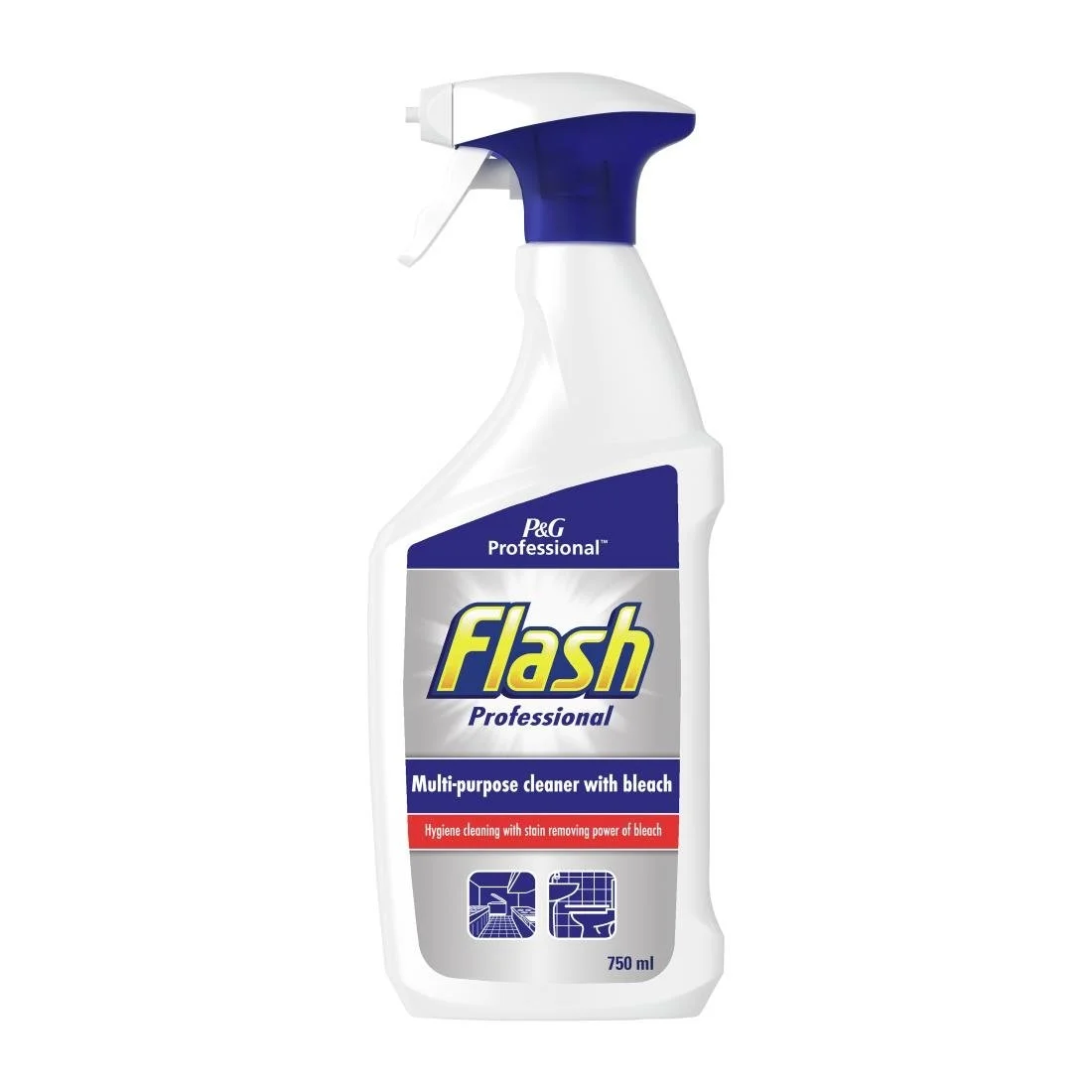 Flash Professional Multi-Purpose Cleaner With Bleach 750ml (10 Pack)