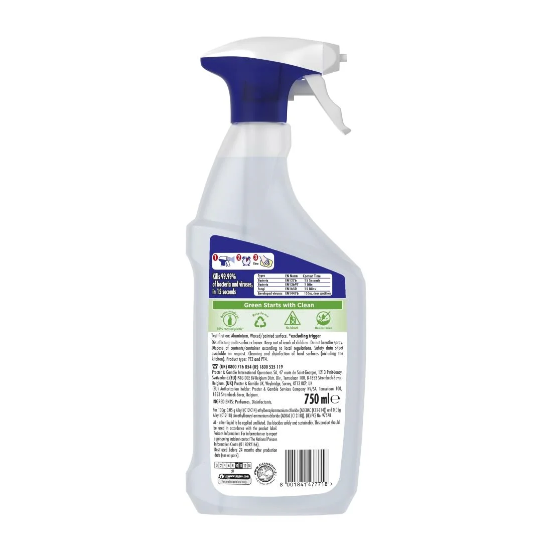 Flash Professional Disinfecting Multi-Surface Cleaning Spray 750ml (6 Pack) - Image 4