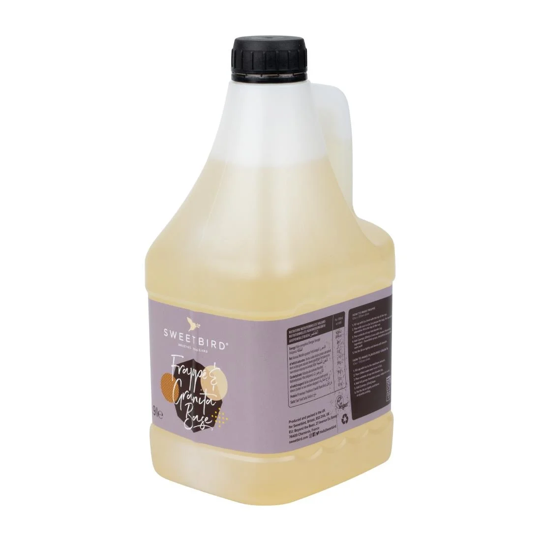 Sweetbird Frappé & Granita Base (liquid) 1.9ltr - Image 4