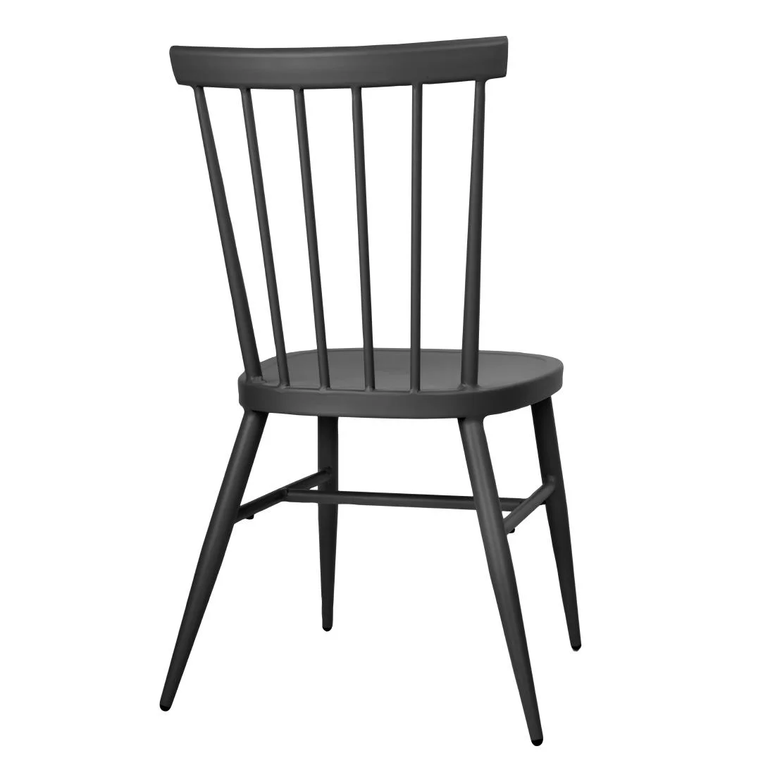 Bolero Windsor Aluminium Black Chairs (Pack of 4) - Image 3