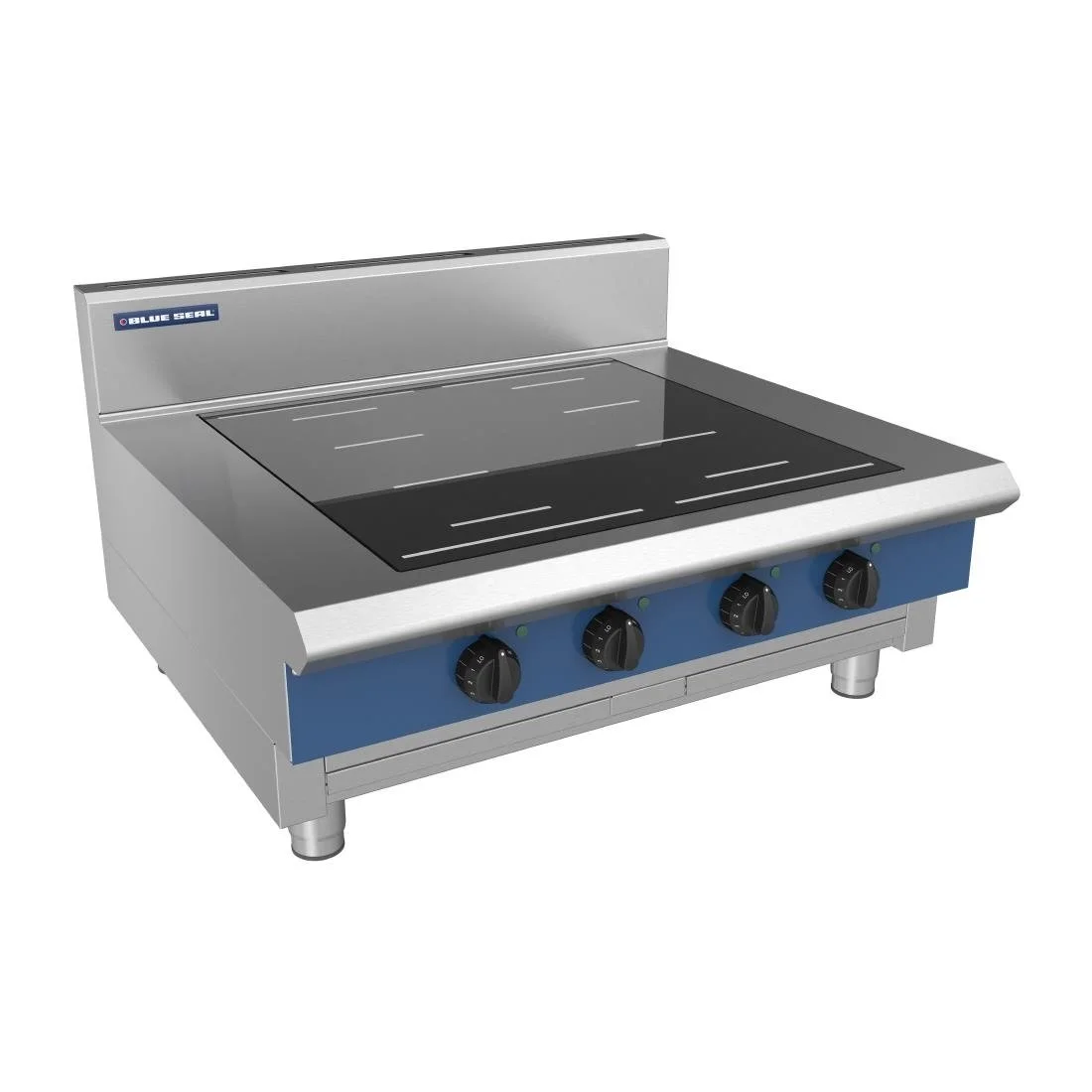 Blue Seal 4 Zone Countertop Full Area Induction Hob 20kW IN514F-B - Image 1