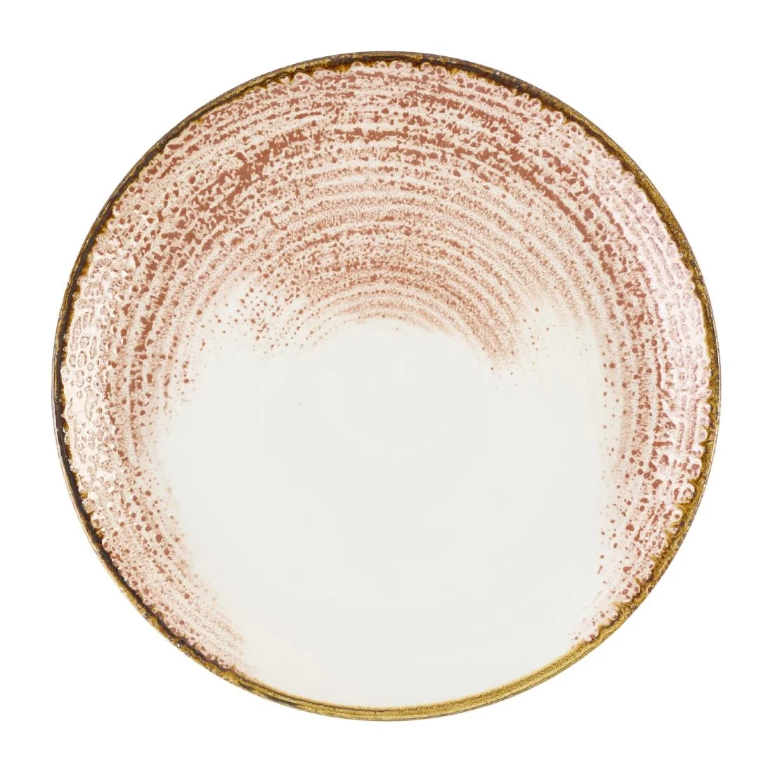 Churchill Studio Prints Homespun Accents Coral Coupe Plates 288mm (12 Pack)