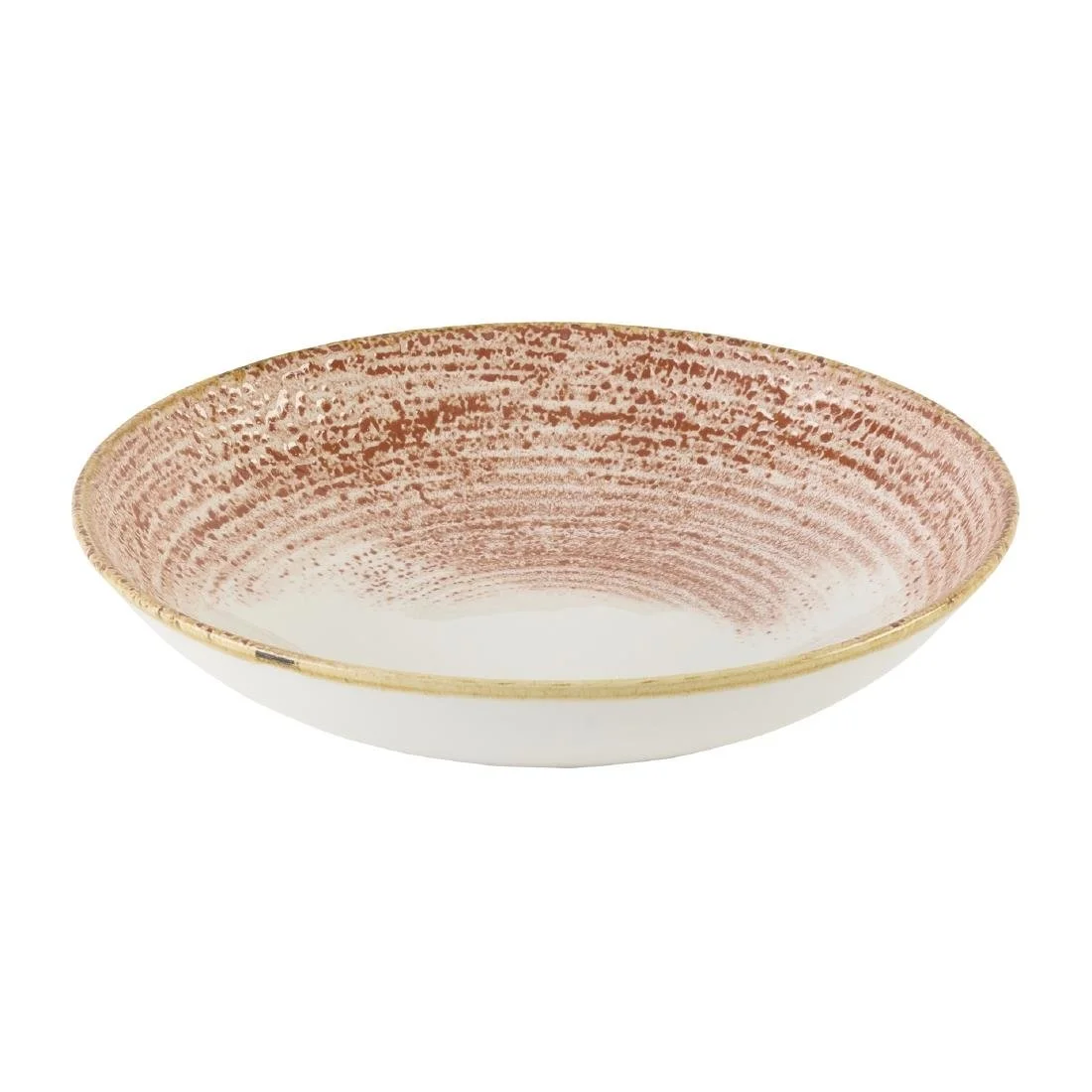 Churchill Studio Prints Homespun Accents Coral Coupe Bowls 248mm (12 Pack) - Image 1