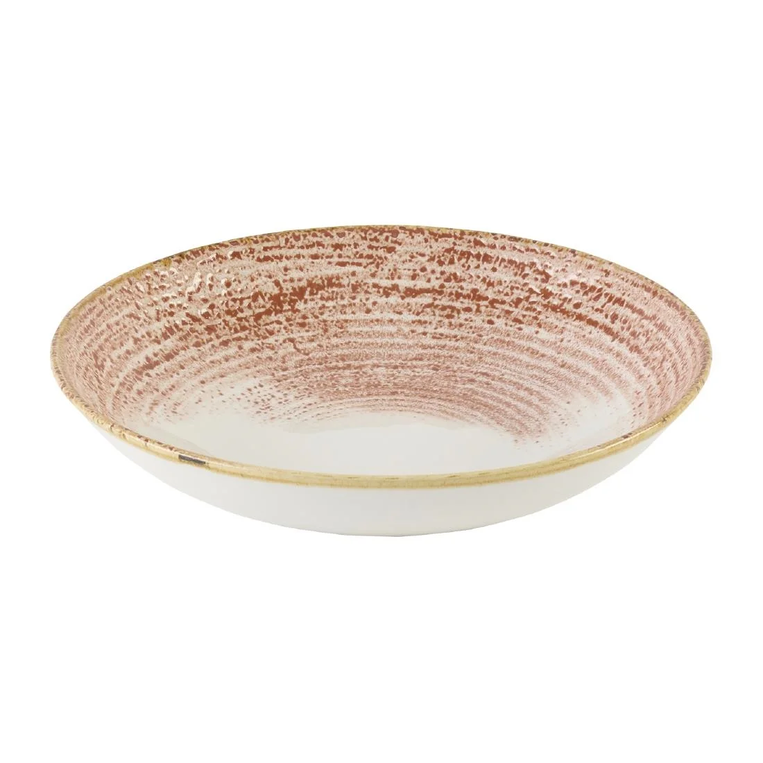 Churchill Studio Prints Homespun Accents Coral Coupe Bowls 248mm (12 Pack)