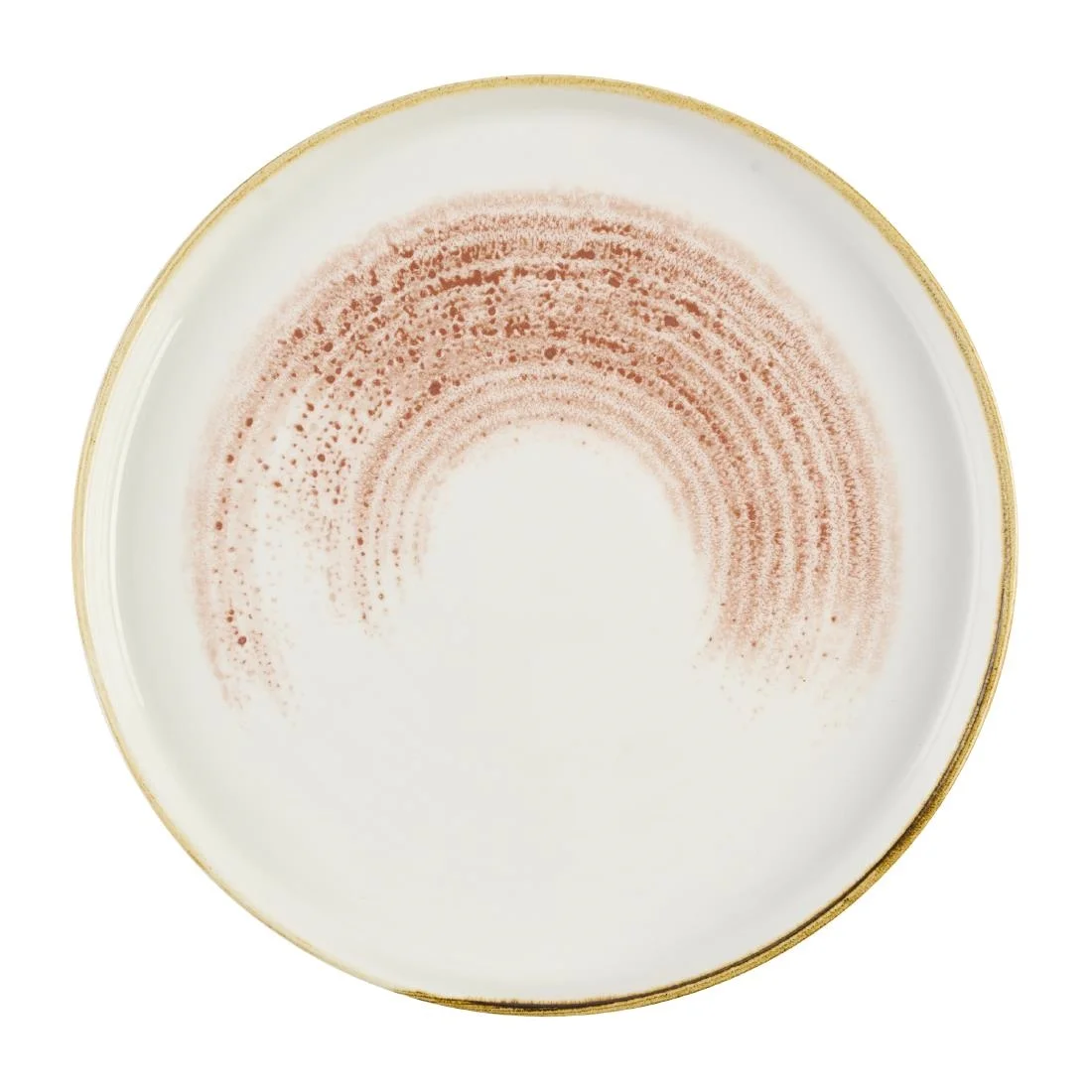 Churchill Studio Prints Homespun Accents Coral Walled Plates 260mm (6 Pack)