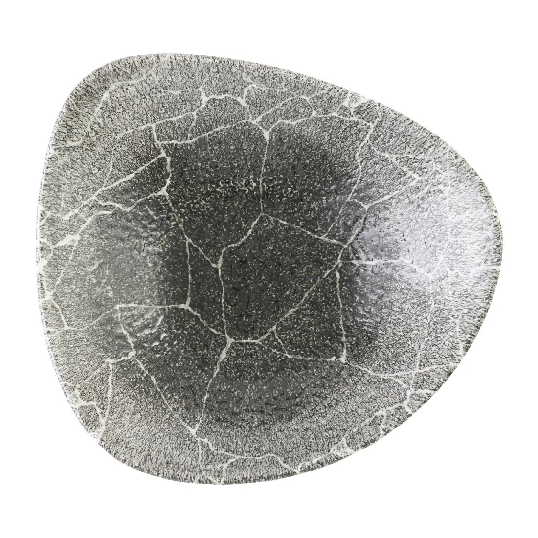 Churchill Studio Prints Kintsugi Quartz Black Triangle Bowls 235mm (12 Pack)