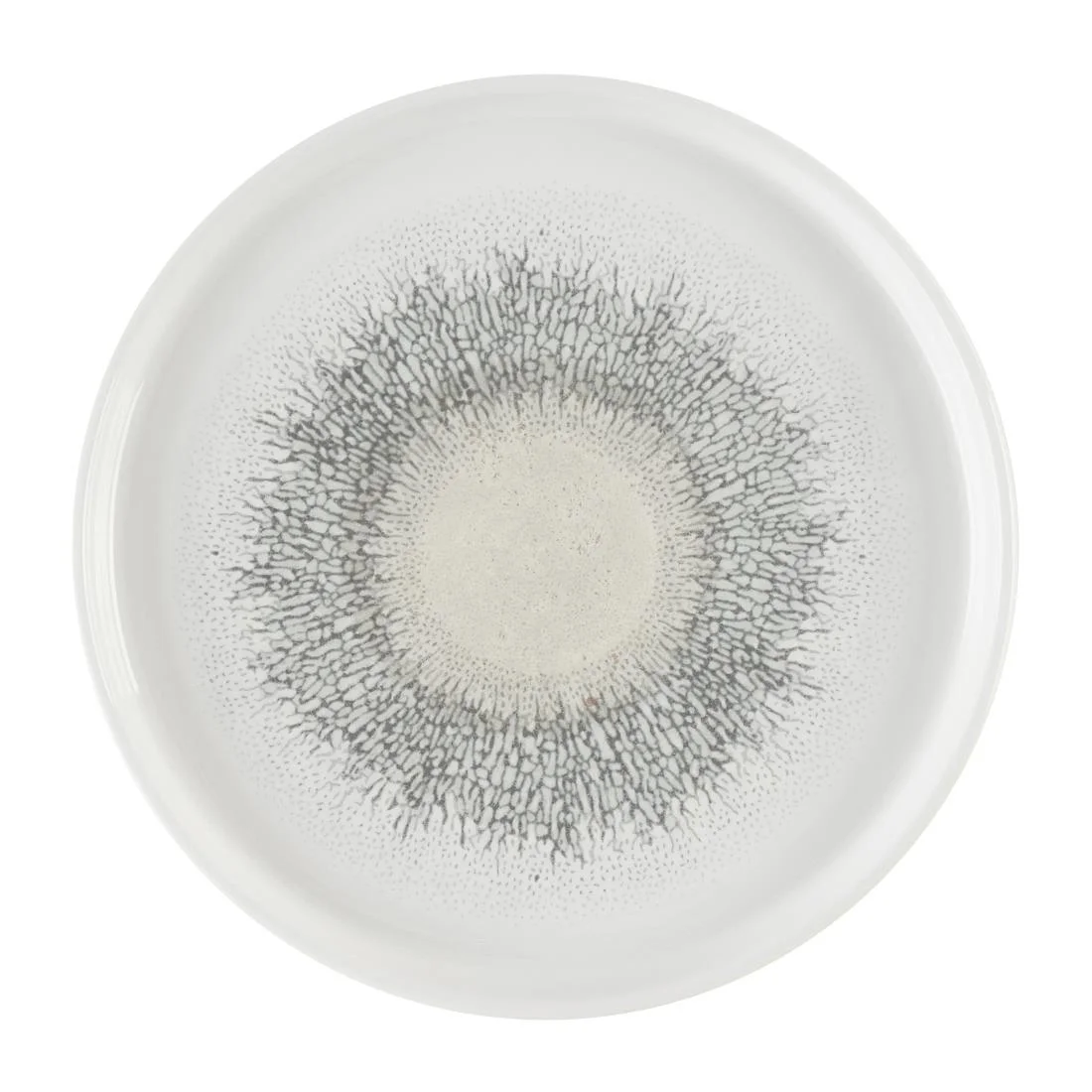 Churchill Studio Prints Fusion Agate Grey Chefs' Walled Plates 260mm (6 Pack)