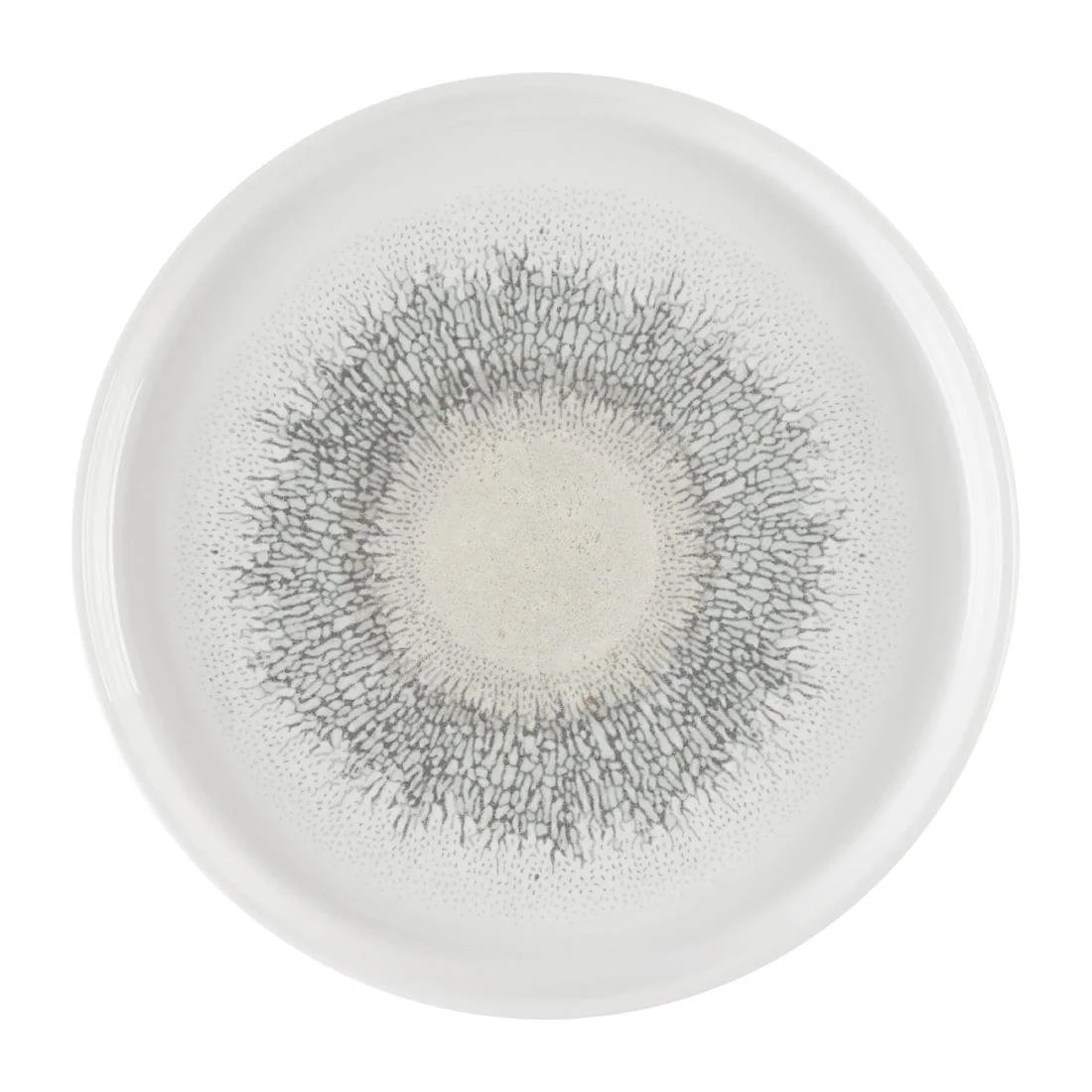Churchill Studio Prints Fusion Agate Grey Chefs' Walled Plates 210mm (6 Pack) - Image 1
