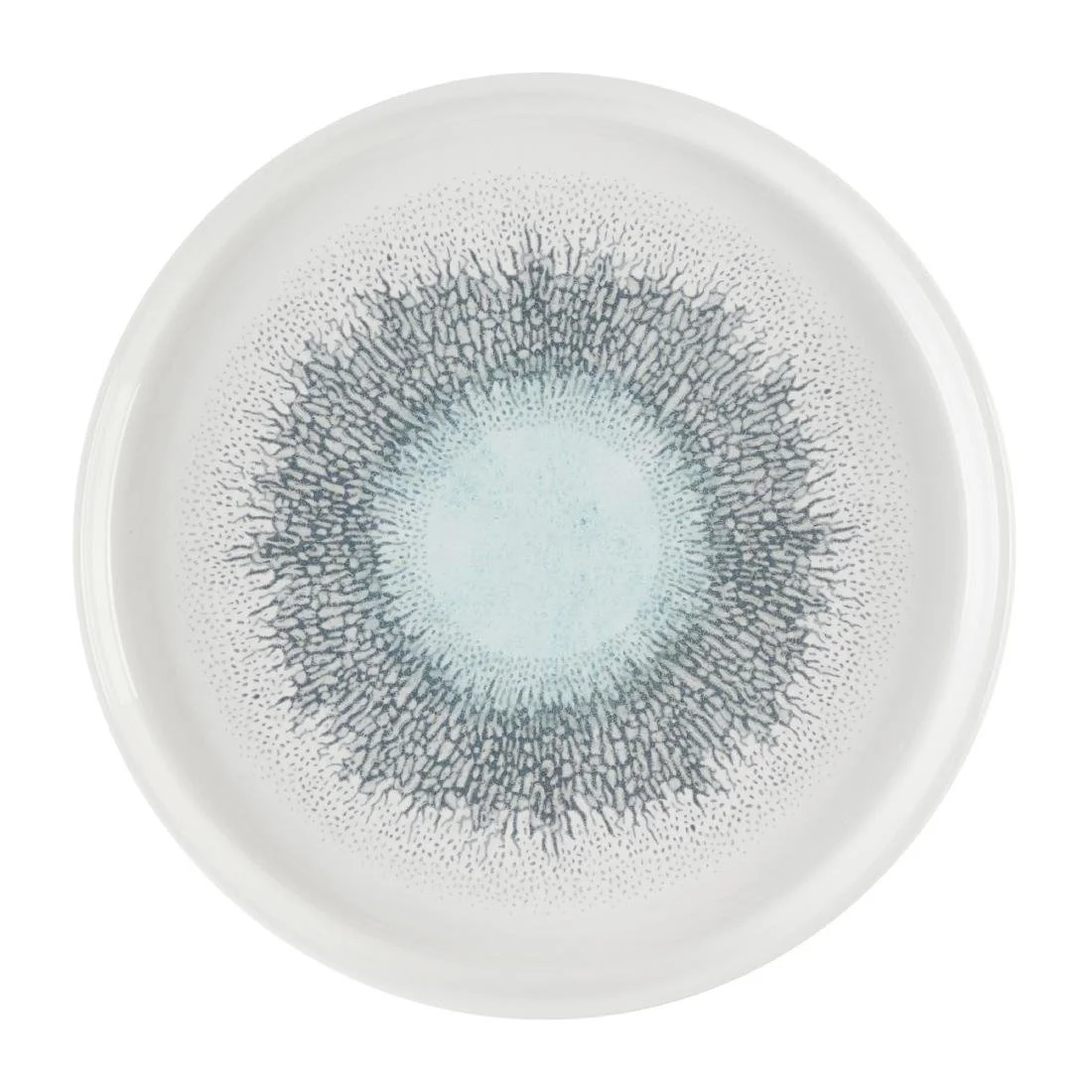 Churchill Studio Prints Fusion Aquamarine Chefs' Walled Plates 210mm (6 Pack) - Image 1