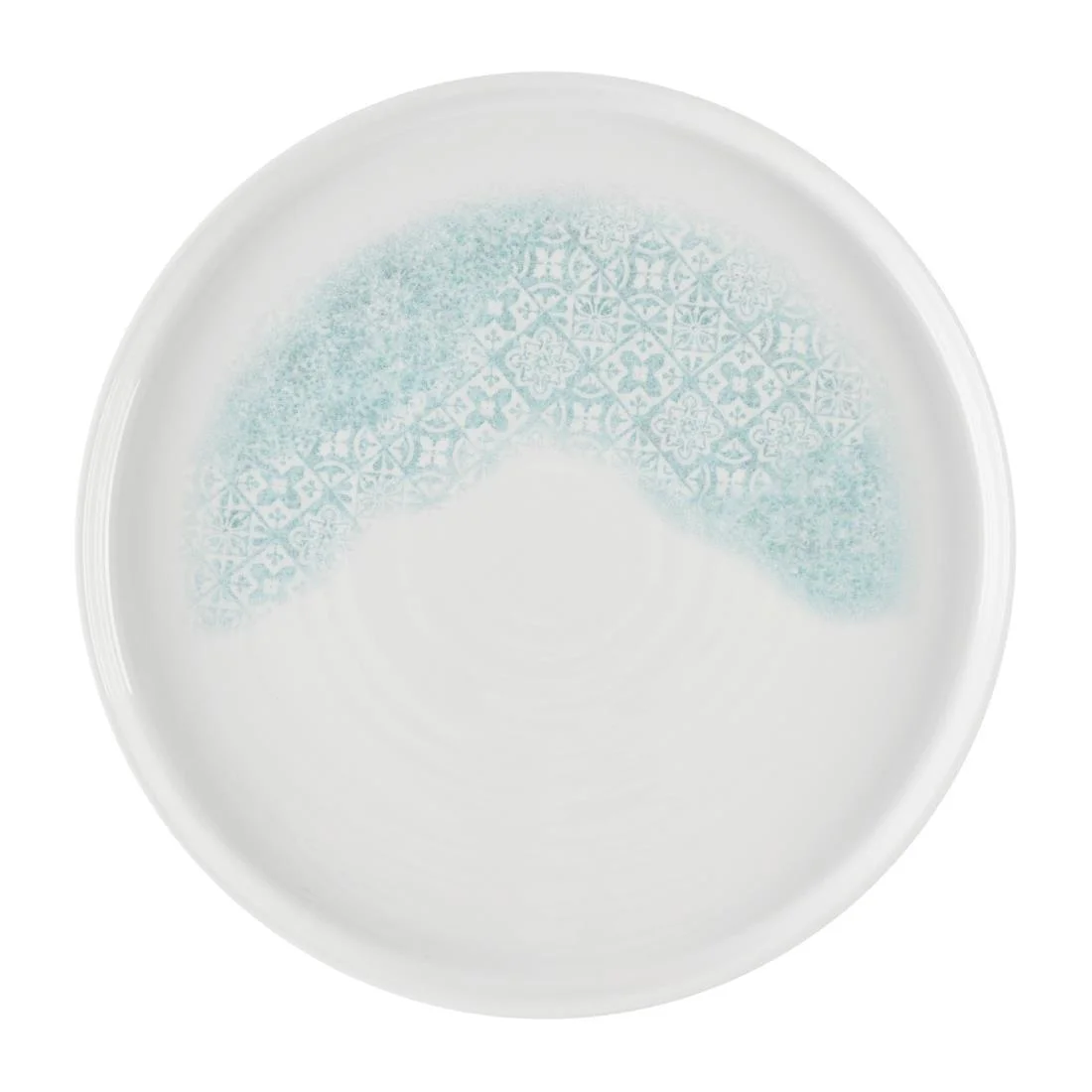 Churchill Vintage Prints Med Tiles Aquamarine Chefs' Walled Plates 260mm (6 Pack)