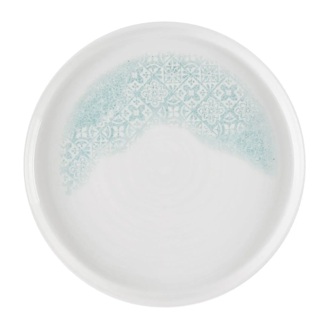 Churchill Vintage Prints Med Tiles Aquamarine Chefs' Walled Plates 210mm (6 Pack)