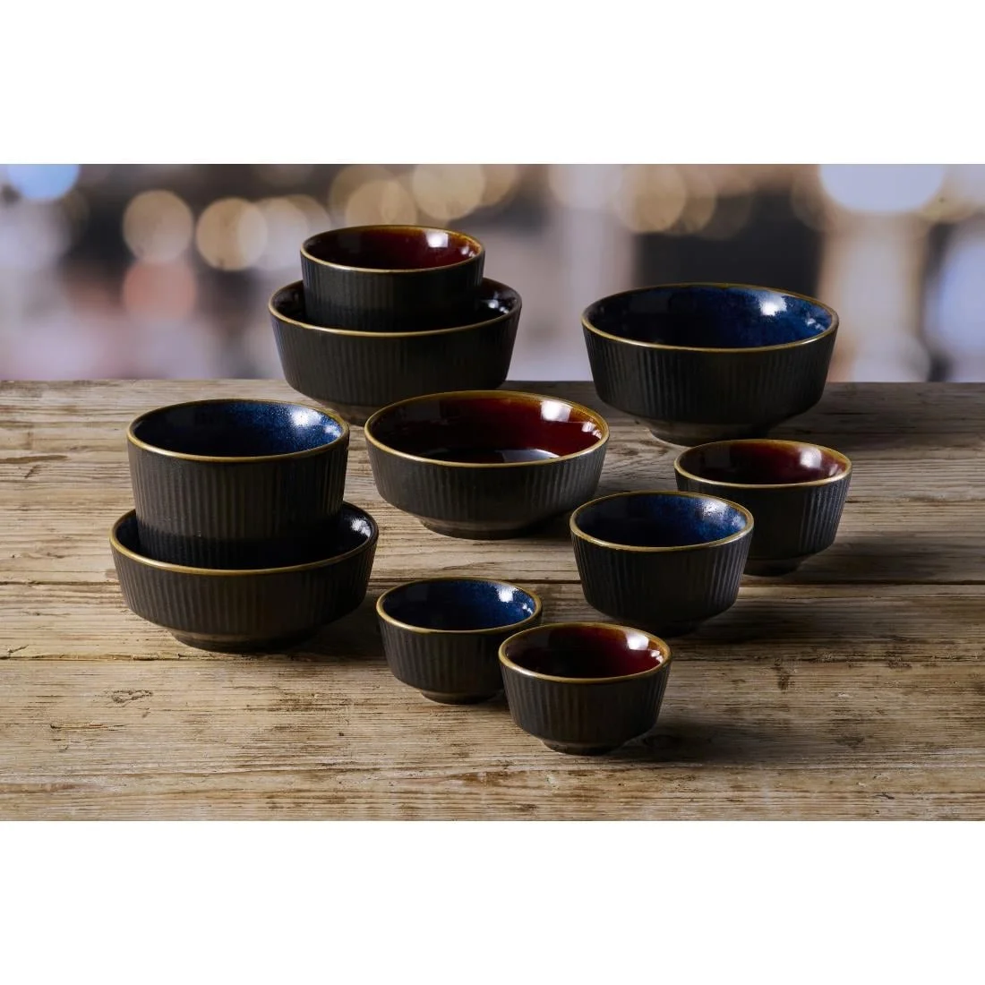 Churchill Nourish Tokyo Blue Kochi Shallow Bowls 50 x 115mm (12 Pack)