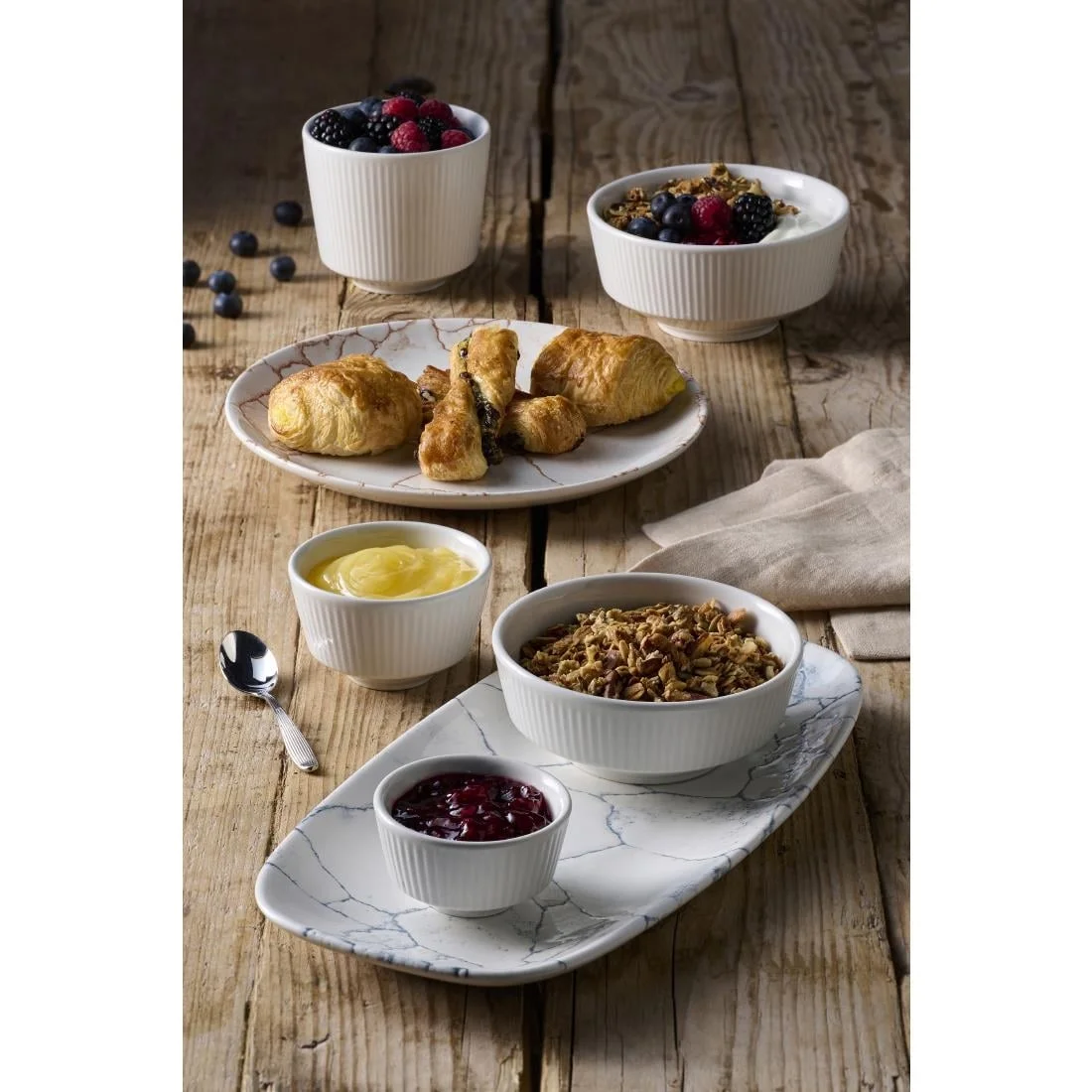 Churchill Nourish White Kochi Chip Mugs 330ml (12 Pack) - Image 2