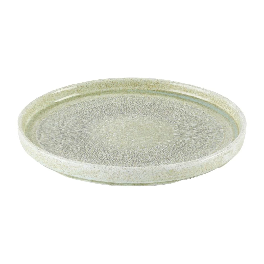 Dudson Harvest Grain Speckled Green Round Walled Plate 210mm(6 Pack) - Image 5