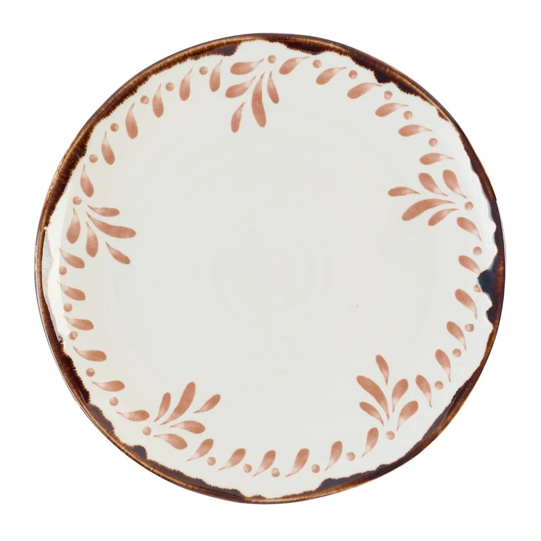 Dudson Harvest Mediterranean Terracotta Organic Coupe Plate 275mm (12 Pack)