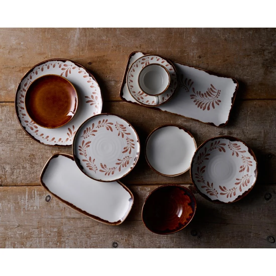 Dudson Harvest Mediterranean Terracotta Round Walled Plate 210mm(6 Pack) - Image 6