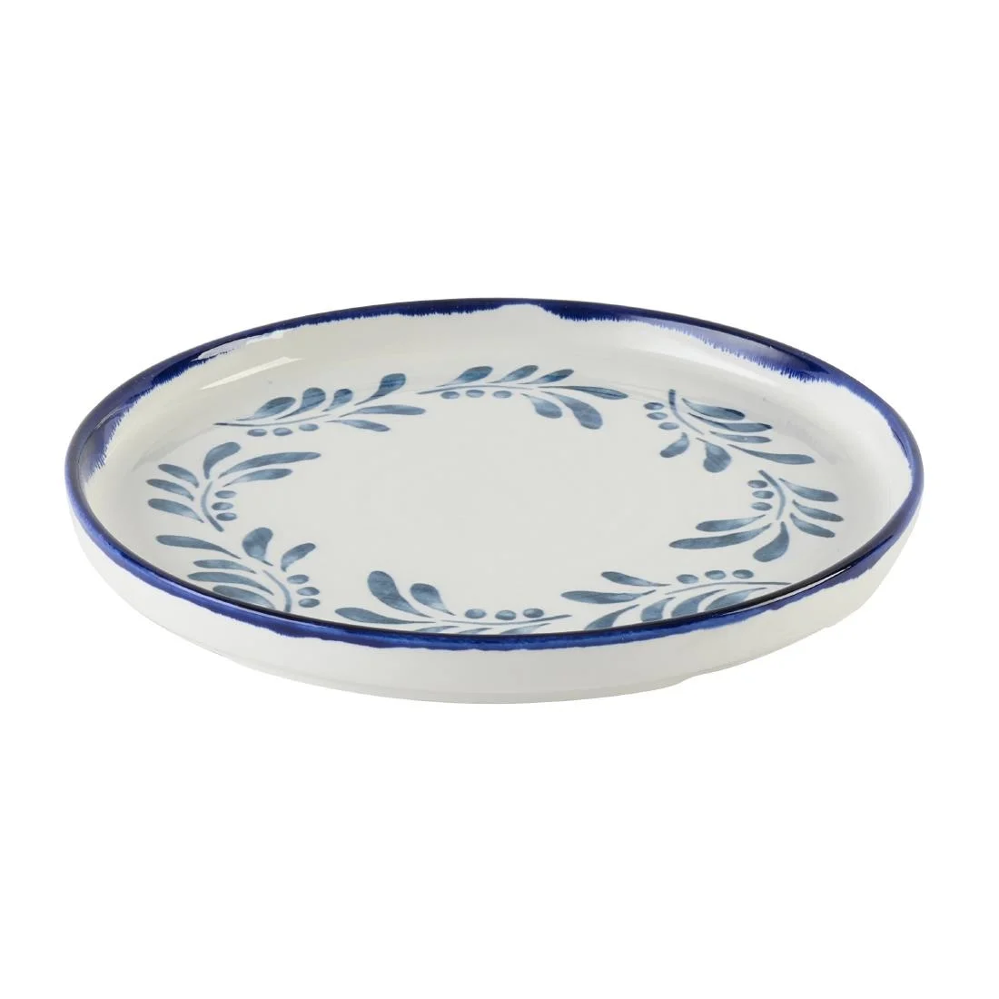 Dudson Harvest Mediterranean Blue Round Walled Plate 210mm (6 Pack) - Image 2