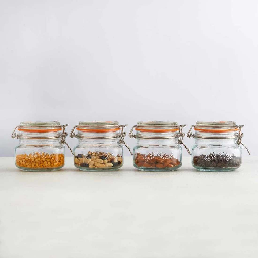 Kilner Square Clip Top Jar 0.5Ltr (4 Pack) - Image 2