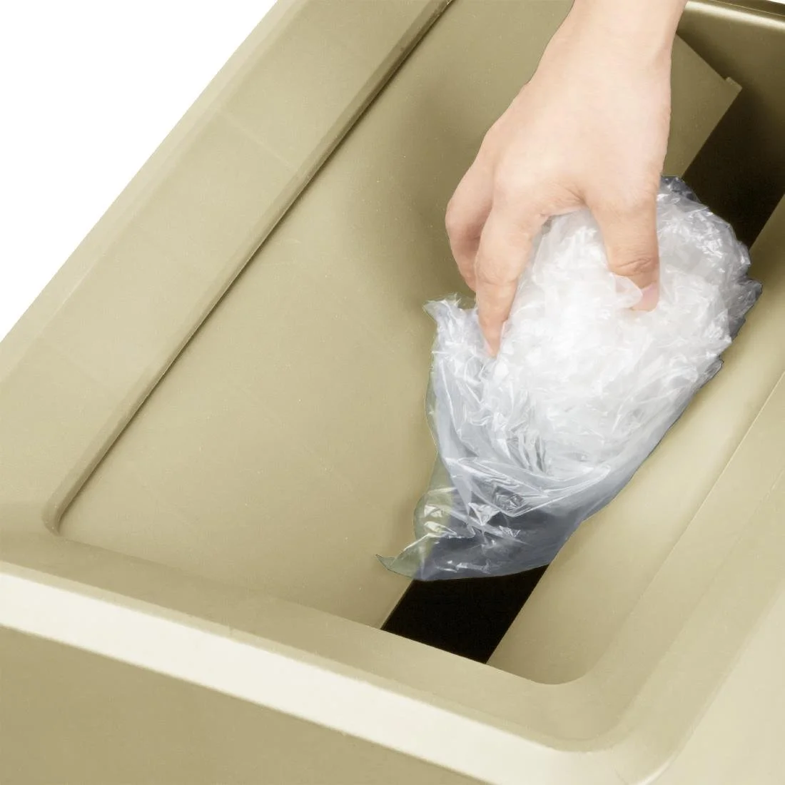 Jantex 60/80ltr Slim Bin Lid Beige - Image 4