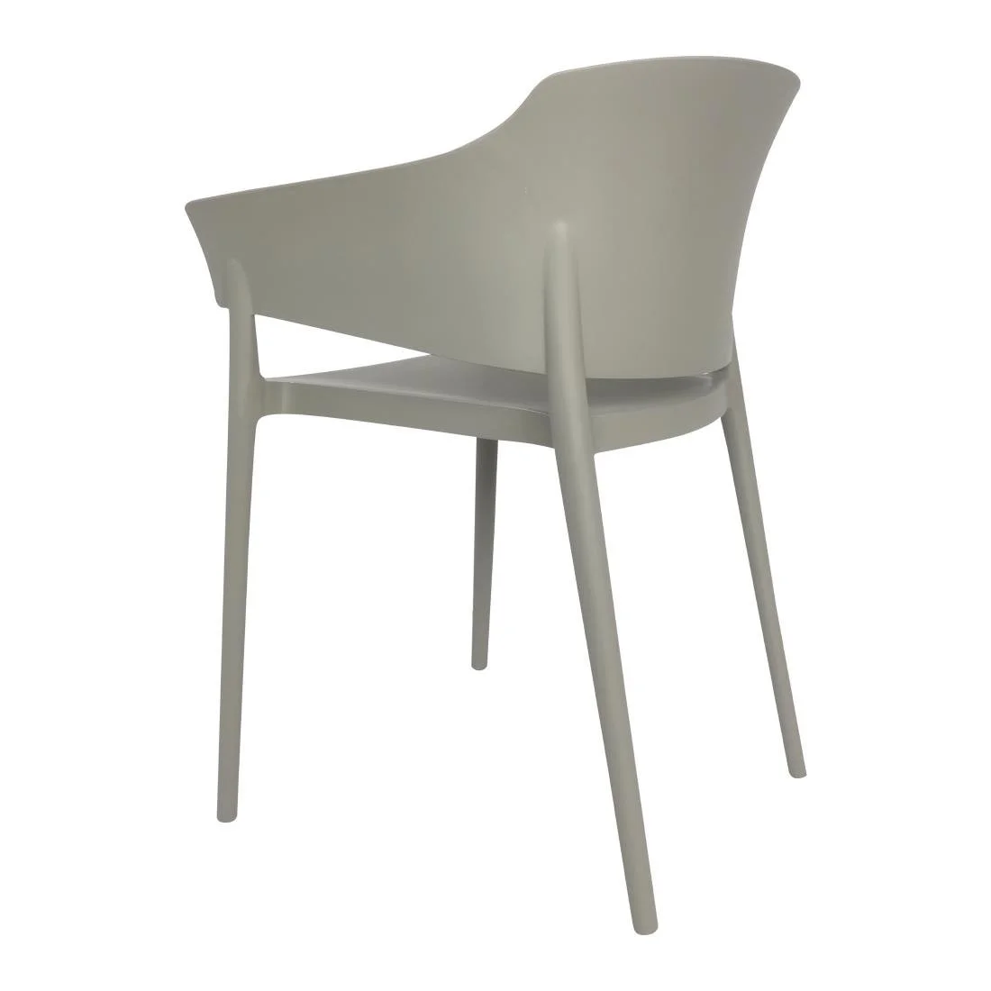 Bolero Lorenzo Cafe Chairs Medium Grey (2 Pack) - Image 2
