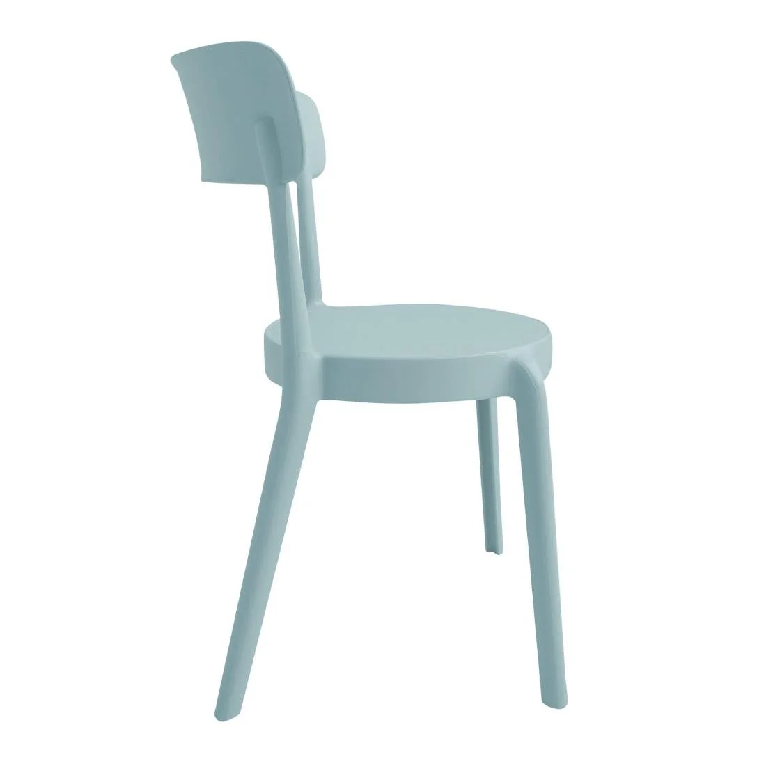 Bolero Mila Café Chairs Icy Blue (2 Pack) - Image 2