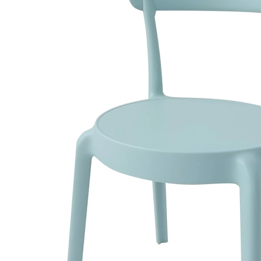 Bolero Mila Café Chairs Icy Blue (2 Pack) - Image 4