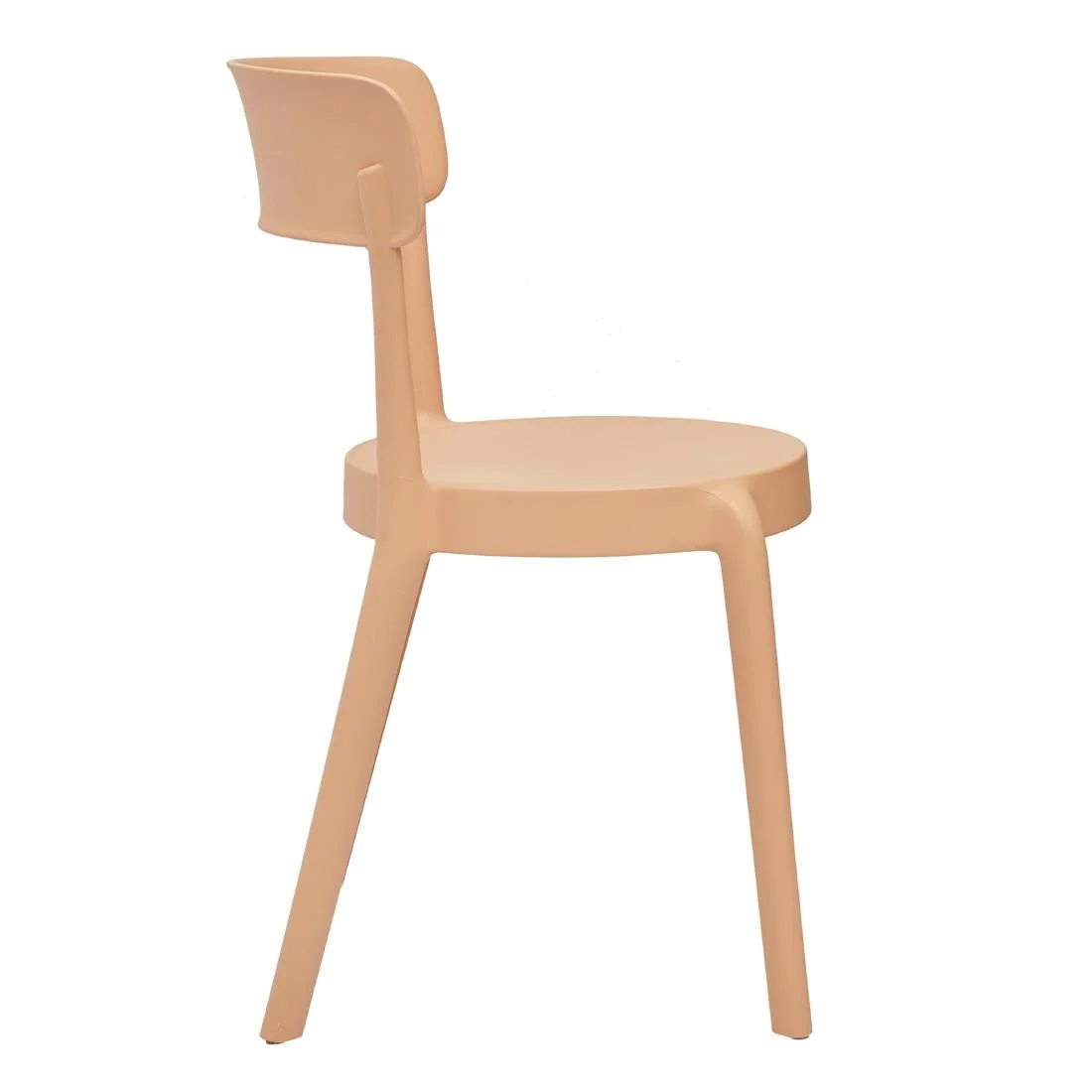 Bolero Mila Café Chairs Light Nude Pink (2 Pack) - Image 2