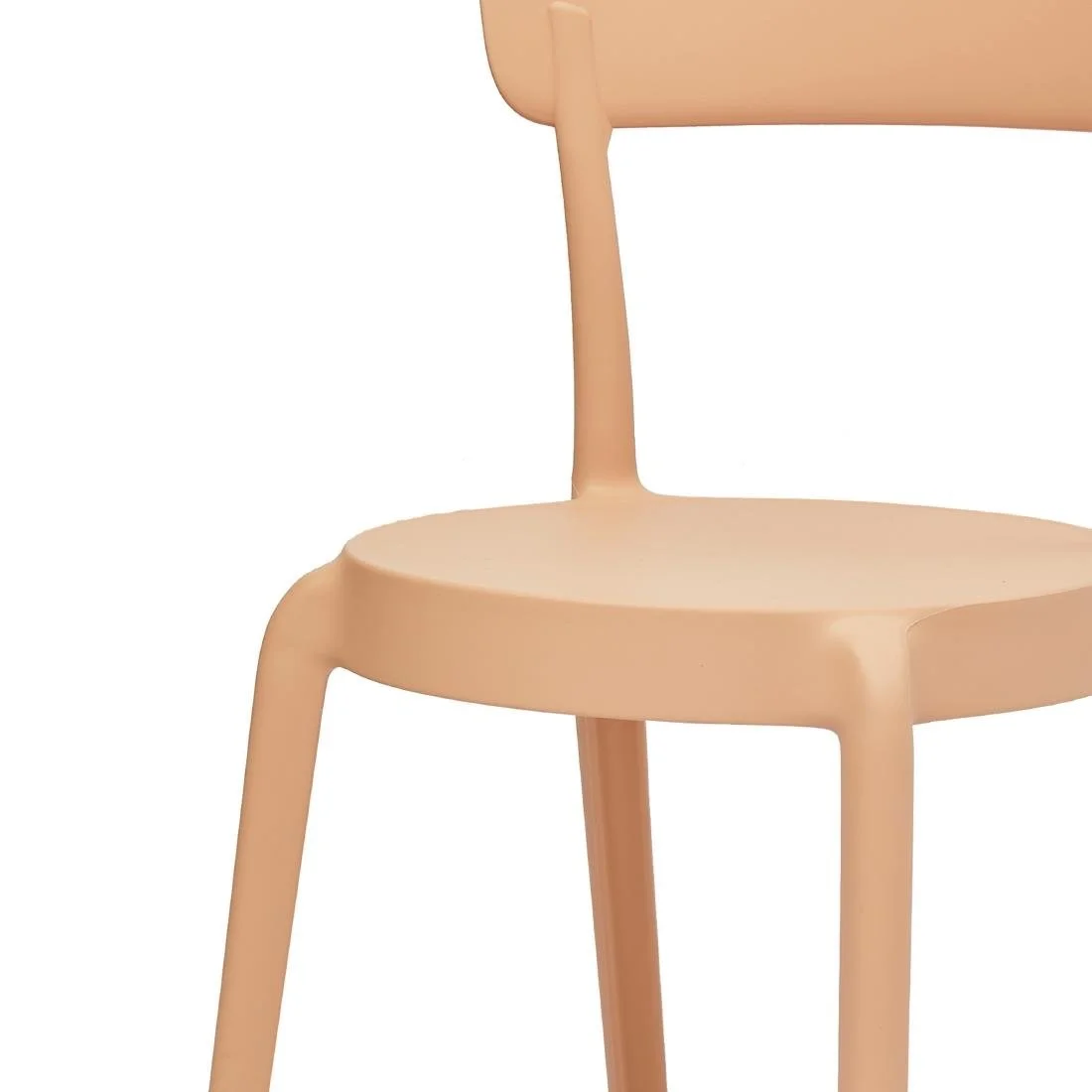 Bolero Mila Café Chairs Light Nude Pink (2 Pack) - Image 4