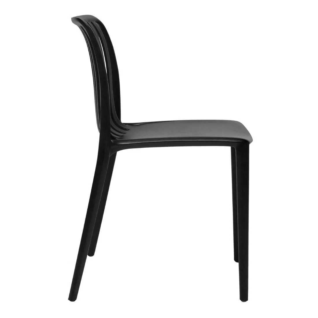 Bolero Verona Café Chairs Black (2 Pack) - Image 2