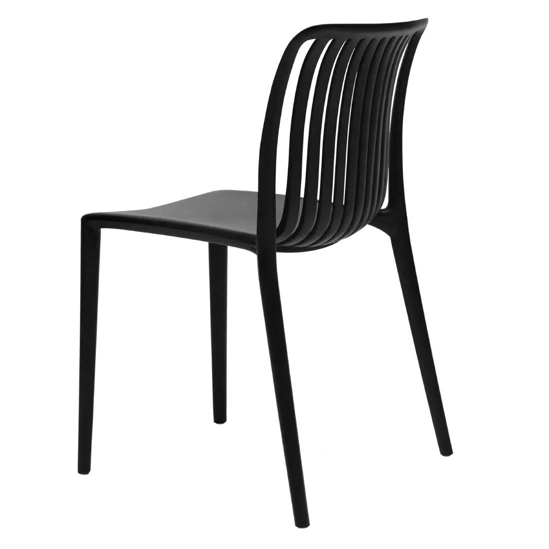 Bolero Verona Café Chairs Black (2 Pack) - Image 3