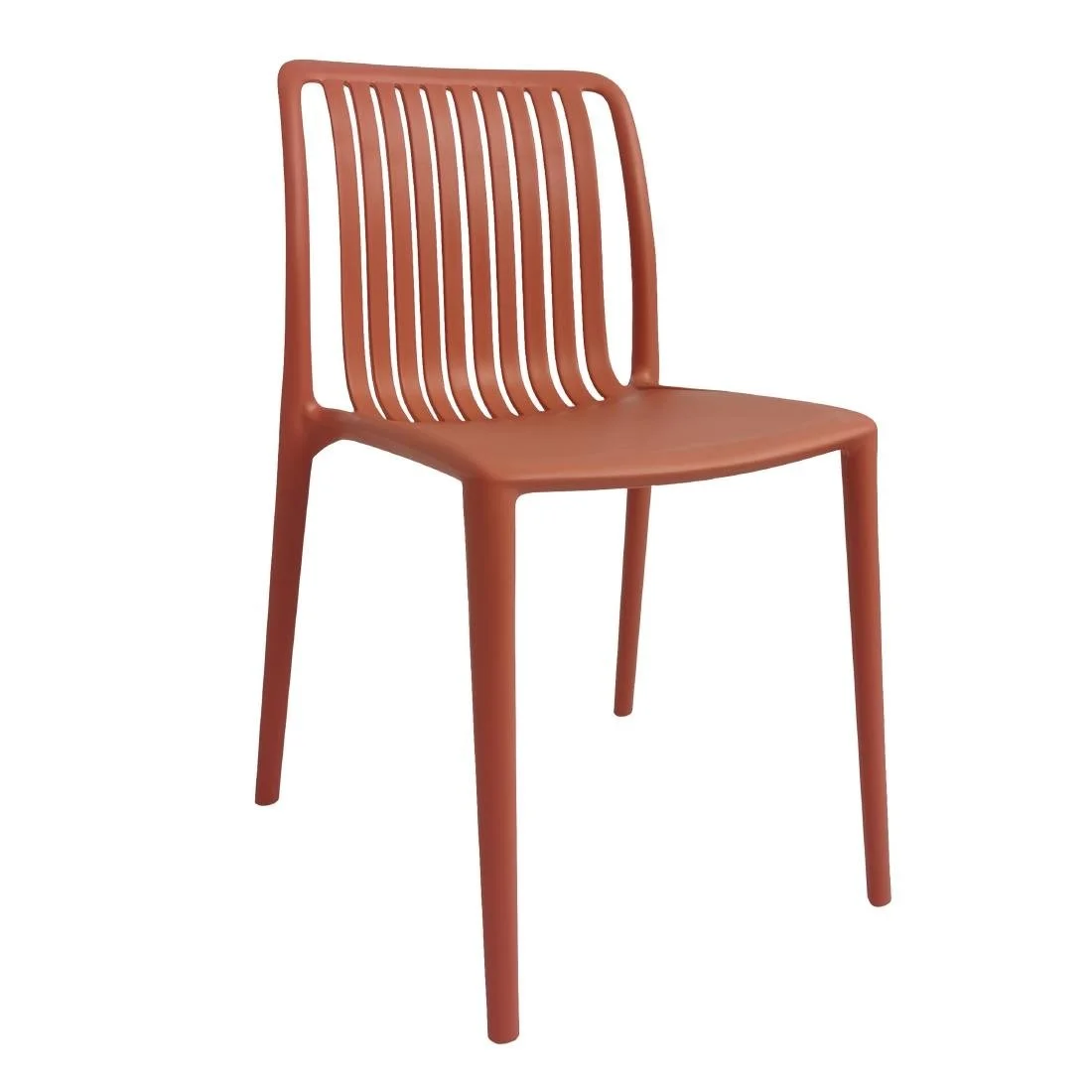 Bolero Verona Café Chairs Mild Orange (2 Pack) - Image 1