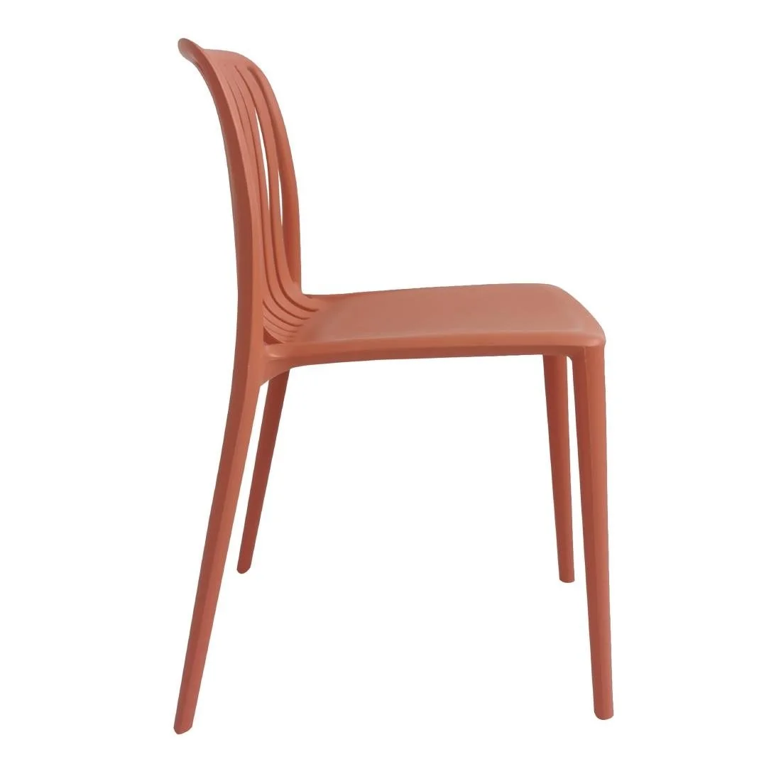 Bolero Verona Café Chairs Mild Orange (2 Pack) - Image 2