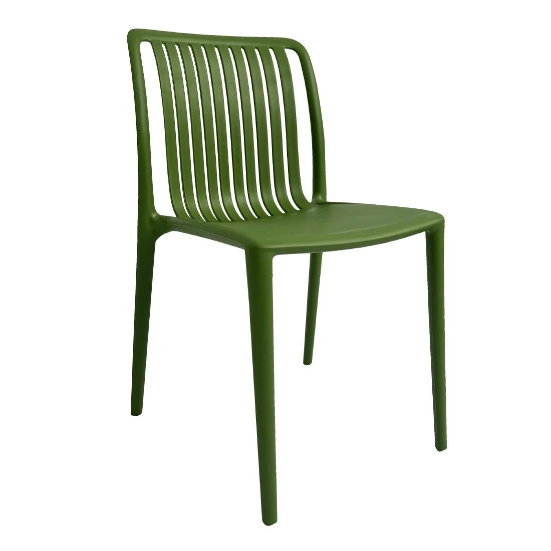 Bolero Verona Café Chairs Forest Green (2 Pack) - Image 1