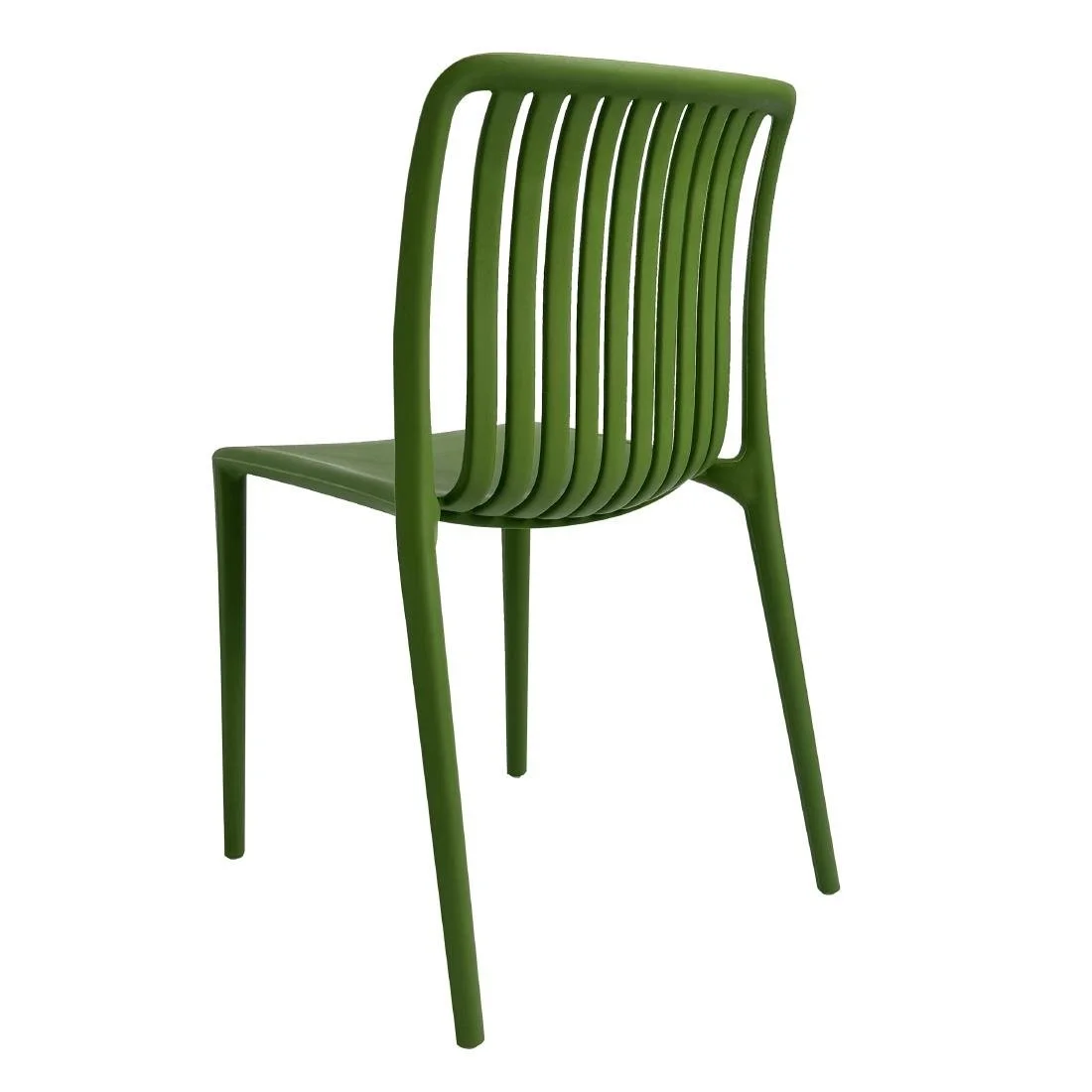 Bolero Verona Café Chairs Forest Green (2 Pack) - Image 3