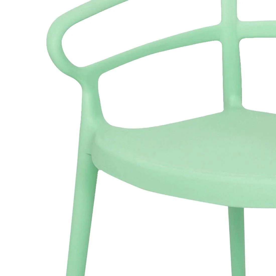 Bolero Mateo Café Chairs Mint Green (2 Pack) - Image 4
