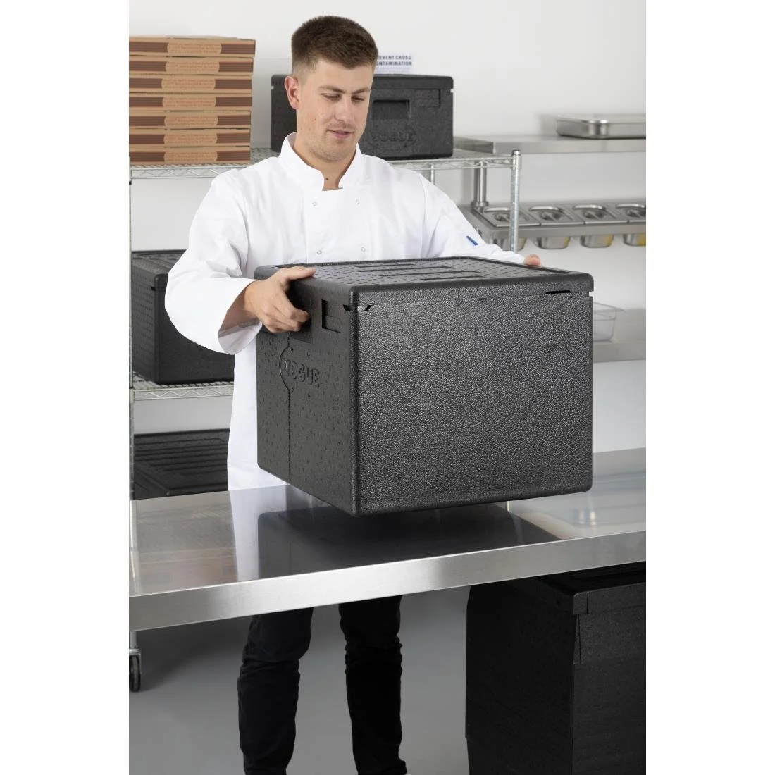 Vogue Insulated EPP Pizza Transport Box 59Ltr 8 Pizza Capacity - Image 8