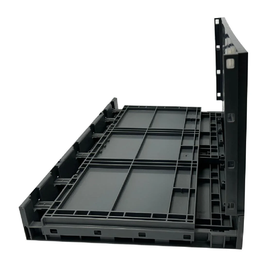 Vogue Plastic Folding Transport Storage Crate 594x396x353mm - Image 5