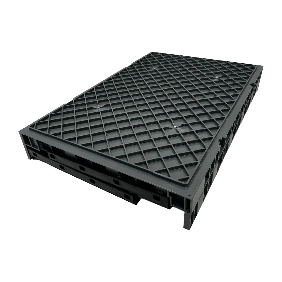 Vogue Plastic Folding Transport Storage Crate 594x396x353mm - Image 7