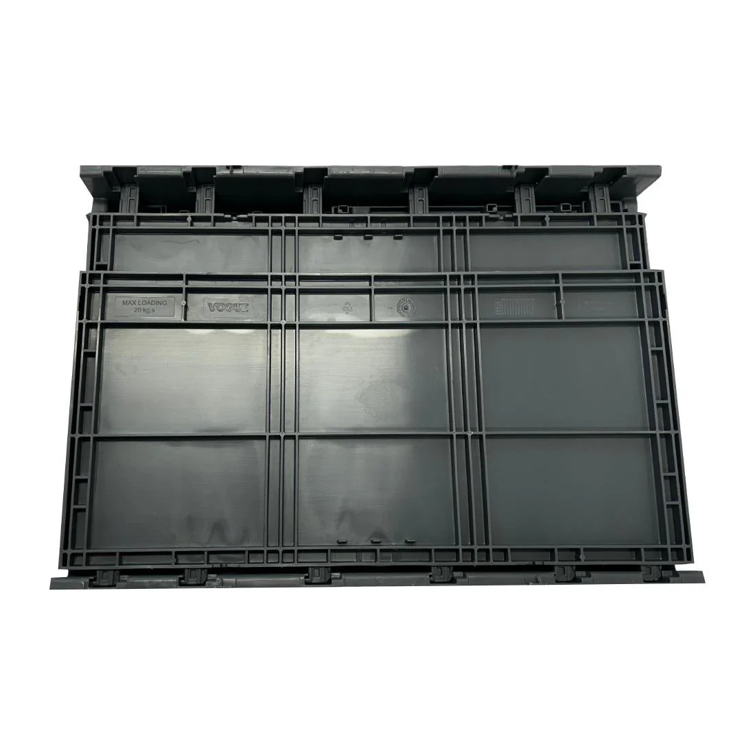 Vogue Plastic Folding Transport Storage Crate 594x396x353mm - Image 8