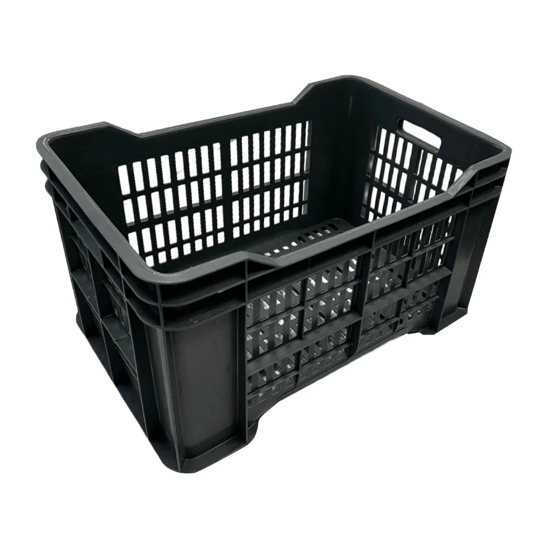 Vogue Perforated Plastic Storage Crate 542x360x290mm - Image 2