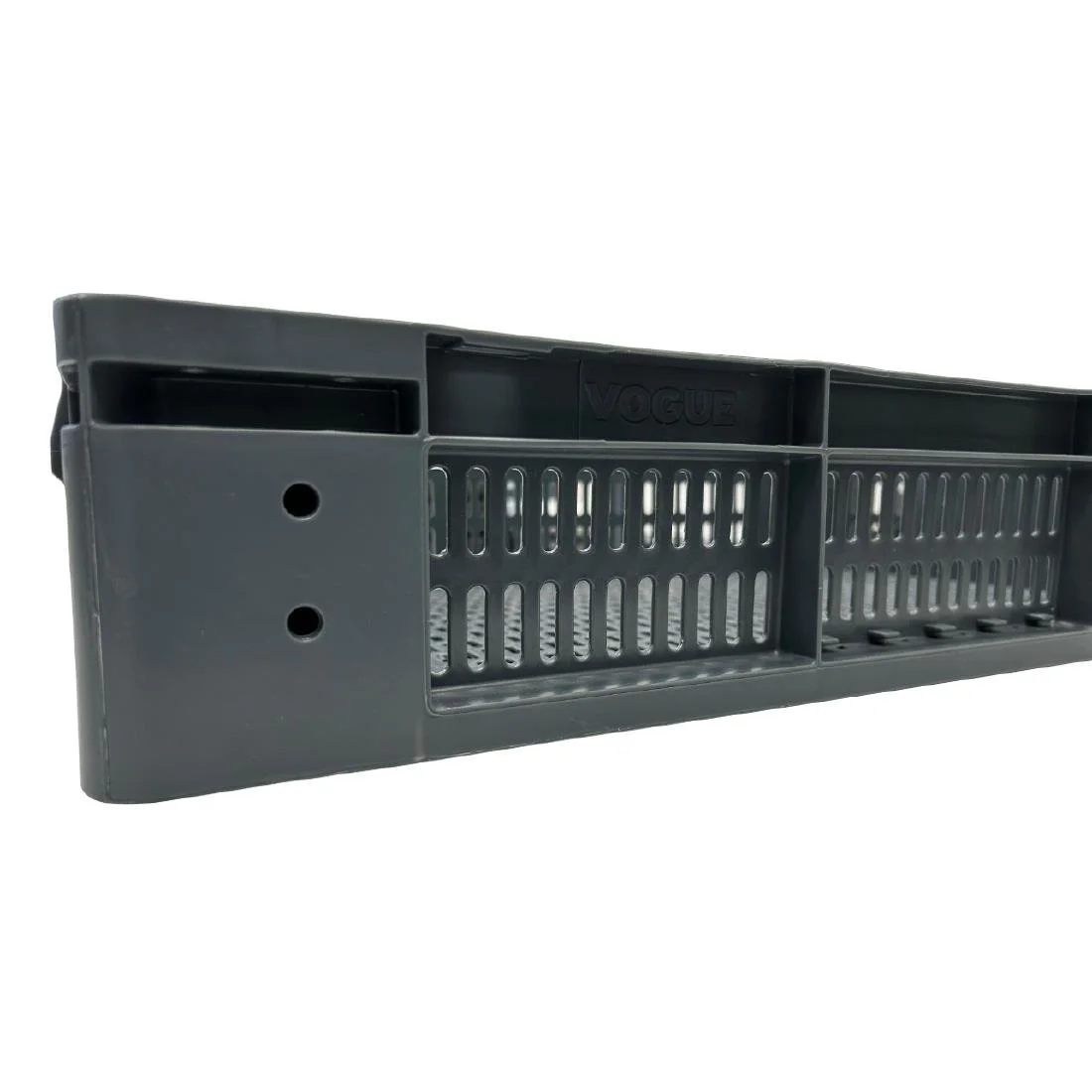 Vogue Perforated Plastic Storage Crate 600x400x120mm - Image 10