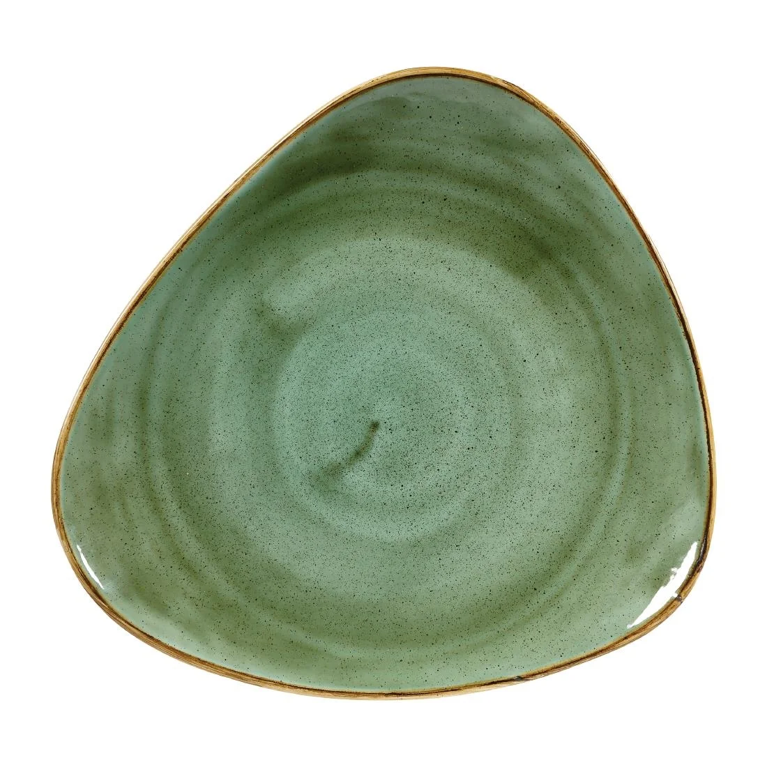 Churchill Stonecast Triangular Plates Samphire Green 265mm (12 Pack)