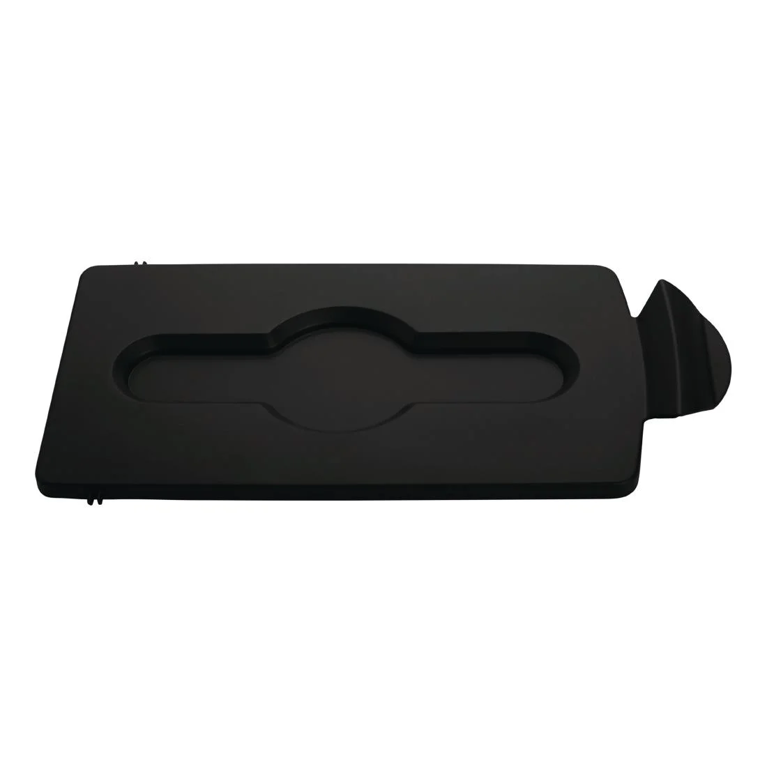 Rubbermaid Slim Jim Closed Lid Black
